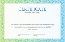 Certificate. Template diplomas, currency. Vector