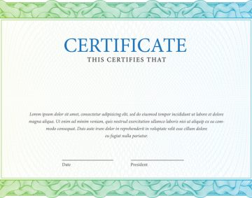 Certificate. Template diplomas, currency. Vector